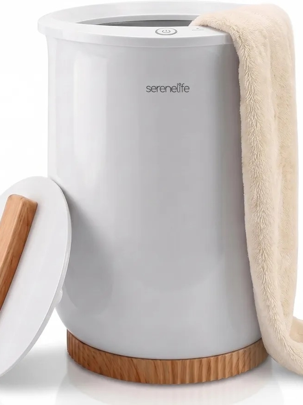Serenelife Towel Warmer Single Touch Luxury Bucket Style - White (SLTLW400) NEW